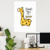 Giraffe Lover Giraffe Poster (Thuiskantoor)