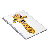 Giraffe Lover Giraffe Ribbon Hearts Notitieboek (Rechterzijde)