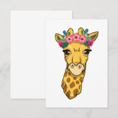 Giraffe Lover Giraffe ventilatorspiegel Informatiekaartje (Voorkant / Achterkant)