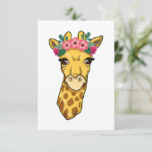 Giraffe Lover Giraffe ventilatorspiegel Informatiekaartje (Staand voorkant)