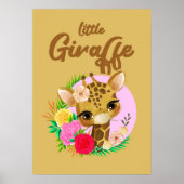 Giraffe Lover Giraffes Afrika Poster (Voorkant)