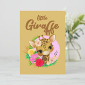 Giraffe Lover Giraffes Afrika Programmakaart (Staand voorkant)