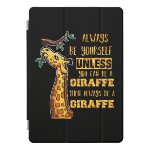 Giraffe Lover Giraffes altijd uzelf zijn iPad Pro Cover