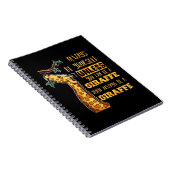 Giraffe Lover Giraffes altijd uzelf zijn Notitieboek (Rechterzijde)