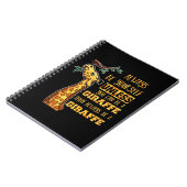 Giraffe Lover Giraffes altijd uzelf zijn Notitieboek (Linkerzijde)