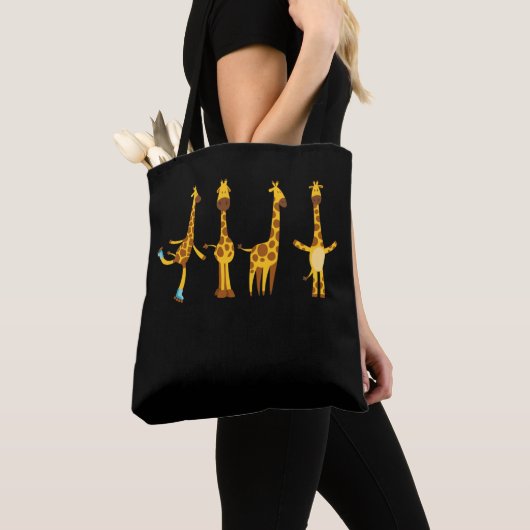 Giraffe Lover Inline Skating Zoo Animal Tote Bag (Dichtbij)