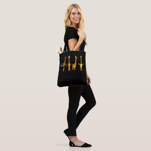 Giraffe Lover Inline Skating Zoo Animal Tote Bag (Op model)
