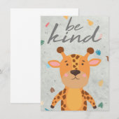 Giraffe Lover is een soort Giraffe Bedankkaart (Voorkant / Achterkant)