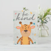 Giraffe Lover is een soort Giraffe Bedankkaart (Staand voorkant)