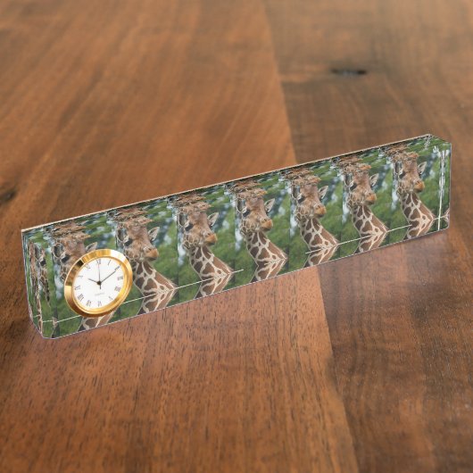 Giraffe Lovers Art Naambordje (Zijkant)