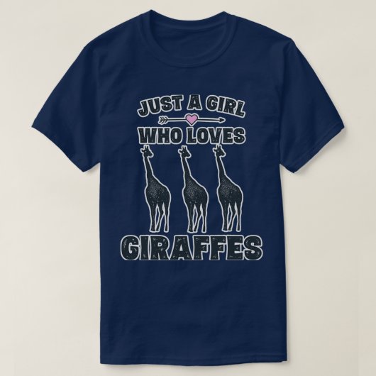 Giraffe Lovers Girls Giraffe Giraffes T-shirt (Design voorkant)