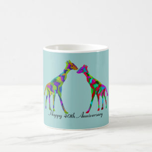 Giraffe Luv 40e Jubileum Koffiemok