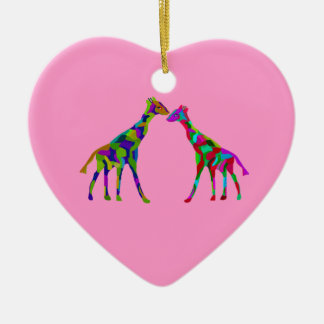 Giraffe Luv Ornaments Keramisch Ornament