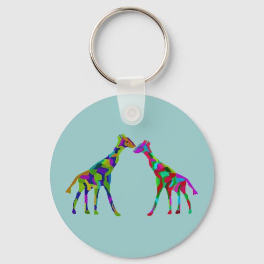 Giraffe Luv Sleutelhangers (Voorkant)