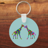 Giraffe Luv Sleutelhangers (Voorkant)