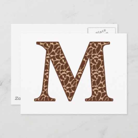 GIRAFFE M BRIEFKAART (Voorkant / Achterkant)