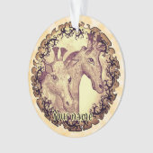 Giraffe Maan Ornament (voorkant)