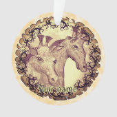 Giraffe Maan Ornament (voorkant)