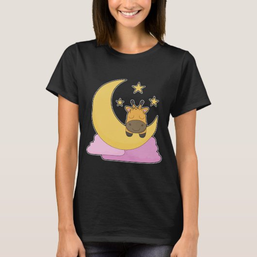 Giraffe Maan T-shirt (Voorkant)