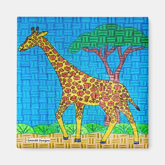 Giraffe - Magneet (Voorkant)