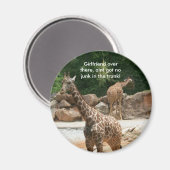 Giraffe magneet - Gepersonaliseerd (Voorkant / Achterkant)