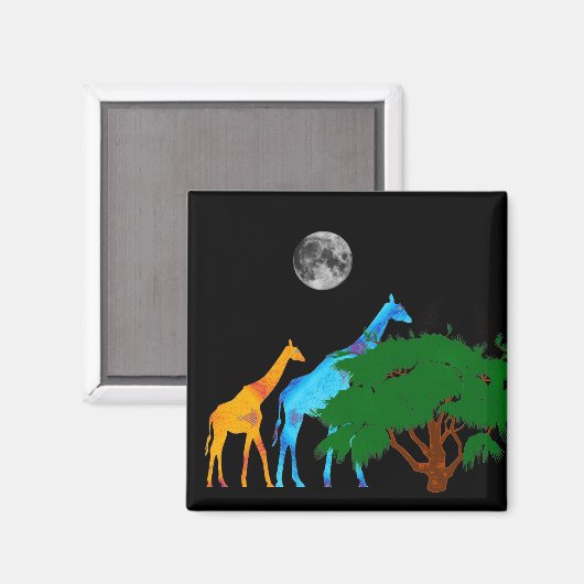 Giraffe Magnet (Voorkant / Achterkant)