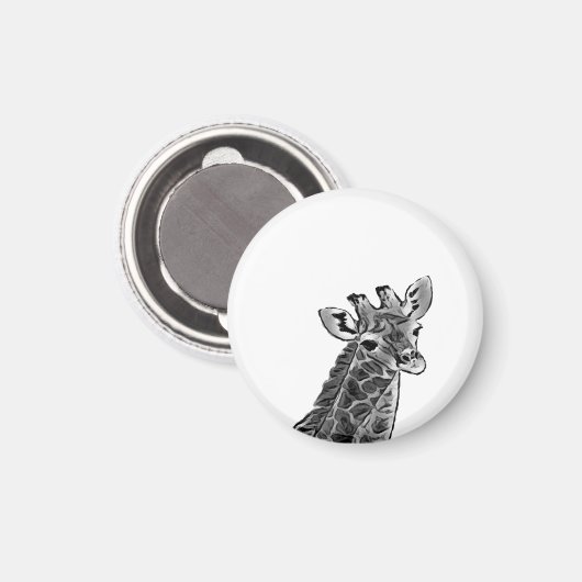 giraffe magnet (Voorkant / Achterkant)