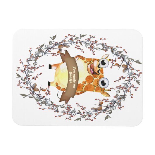 Giraffe magnet magneet (Horizontaal)