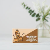 Giraffe Mailable Hug Insert-kaarten Contactkaartje (Staand voorkant)