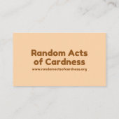 Giraffe Mailable Hug Insert-kaarten Contactkaartje (Achterkant)