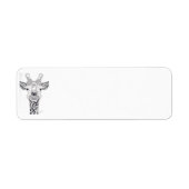 Giraffe Mailing Label (Voorkant)