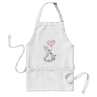Giraffe Mam en Baby Apron Standaard Schort