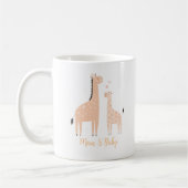 Giraffe Mam en Baby Koffiemok (Links)
