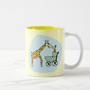 Giraffe Mam en Baby Mok