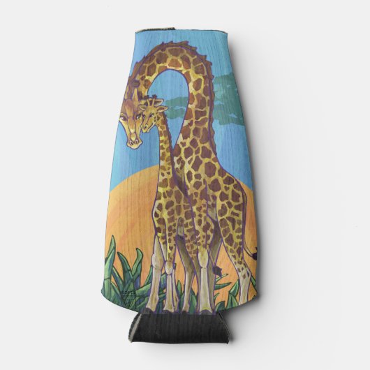 Giraffe Mama en Baby Flesjeskoeler (Voorkant)