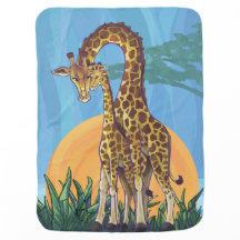 Giraffe Mama en Baby