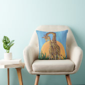 Giraffe Mama en Baby Kussen (Stoel)