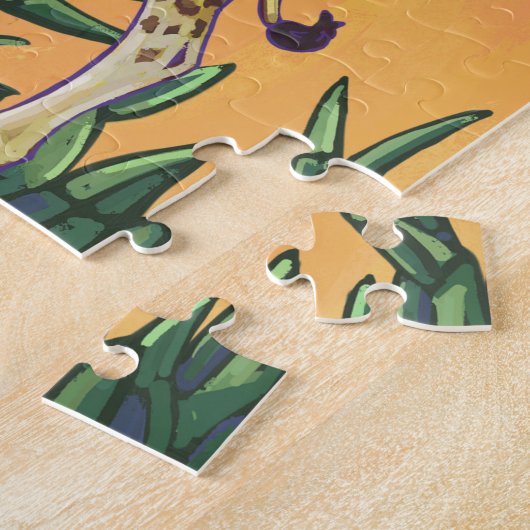 Giraffe Mama en Baby Legpuzzel (Zijkant)