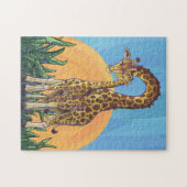 Giraffe Mama en Baby Legpuzzel (Horizontaal)