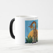 Giraffe Mama en Baby Magische Mok (Voorkant links)