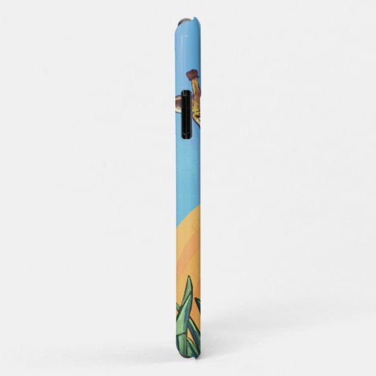 Giraffe mama en Baby-Mate iPhone Case (Achterkant/rechts)