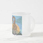 Giraffe Mama en Baby Matglas Koffiemok (Voorkant rechts)