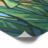 Giraffe Mama en Baby Poster (Hoek)