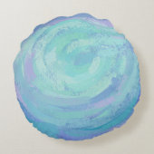 Giraffe Mama en Baby Rond Kussen (Achterkant)