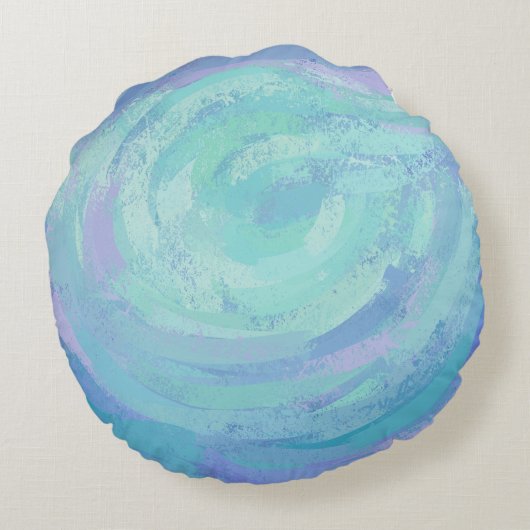 Giraffe Mama en Baby Rond Kussen (Achterkant)