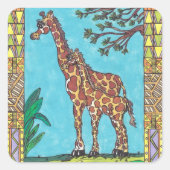 Giraffe Mama en Baby stickers (Voorkant)