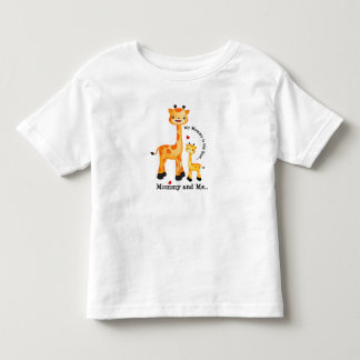 Giraffe Mama en Kalf Kinder Shirts
