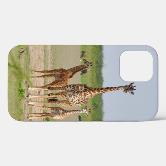 Giraffe Mama en kinderen Case-Mate iPhone Case (Achterkant (horizontaal))