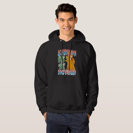 Giraffe mama sterk als moeder moeder moeder moeder hoodie (Voorkant volledig)