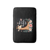 Giraffe Mama van de Verjaardag Meisje Matching Fam Badmat (Voorkant Verticaal)